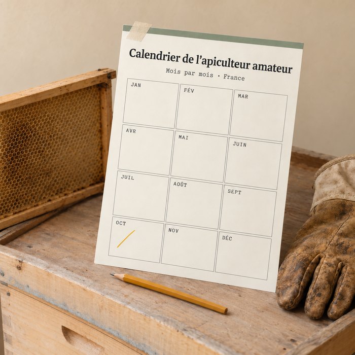 Le Calendrier de l'apiculteur amateur, mois par mois