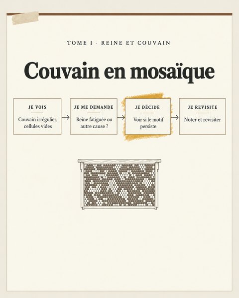 Tome I : couvain en mosaïque